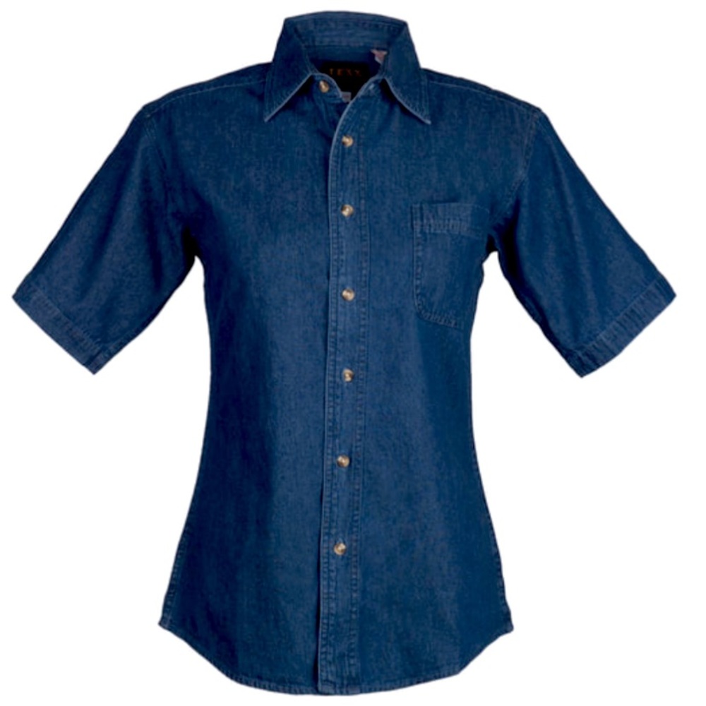 STONE WASHED DENIM SHIRT